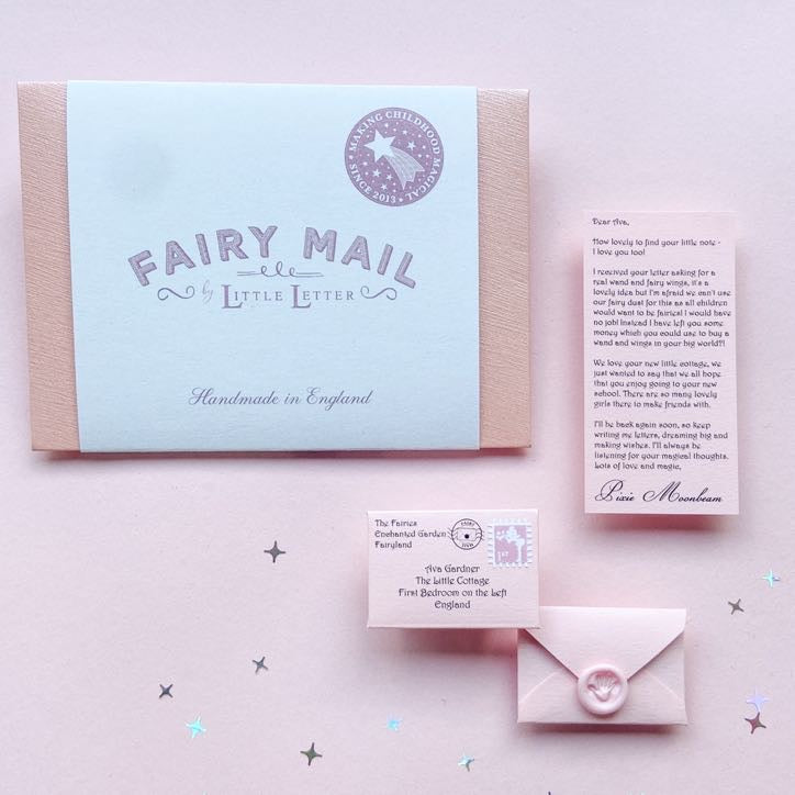 Personalised Fairy Letter - Pink