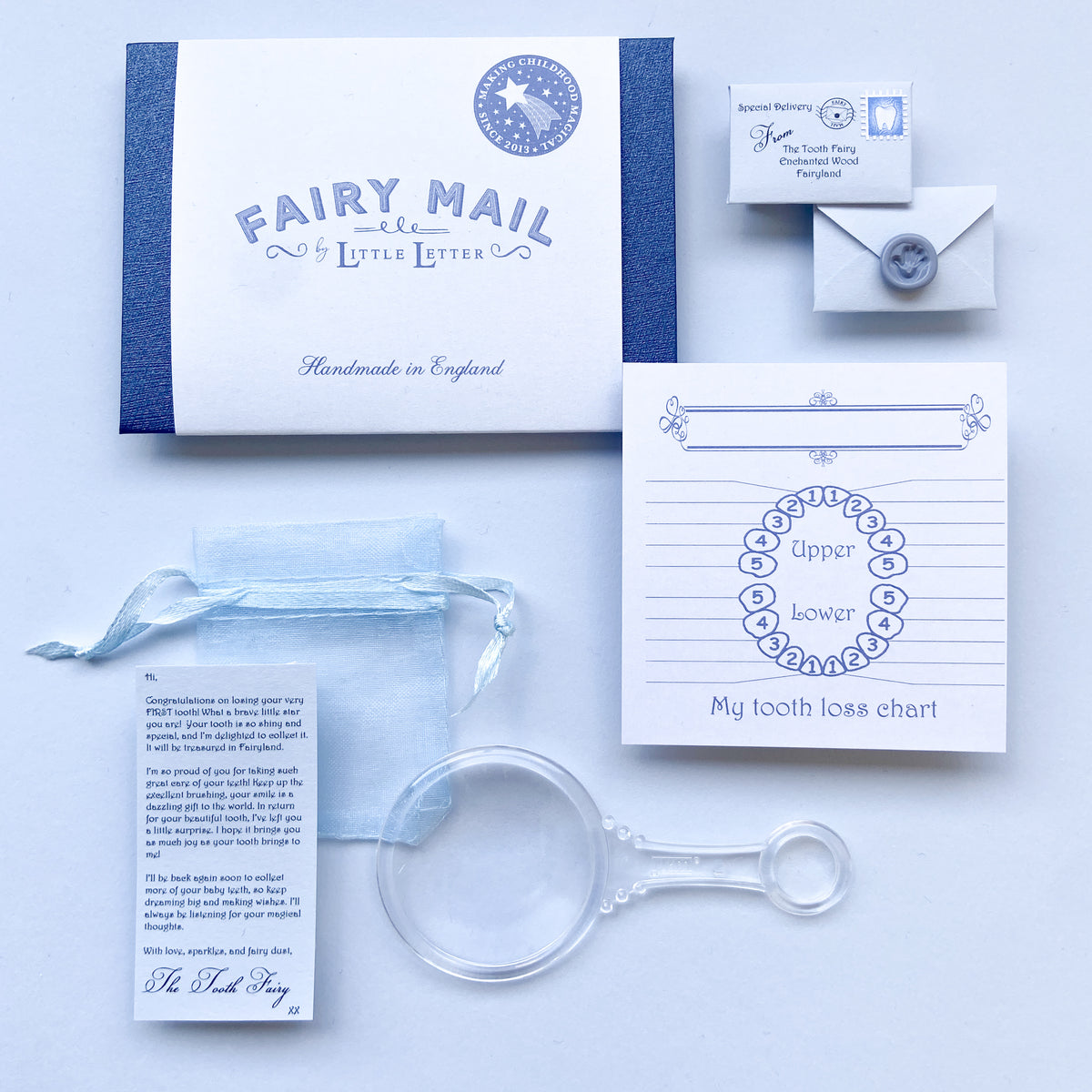 First Tooth Fairy Letter Kit (Blue)